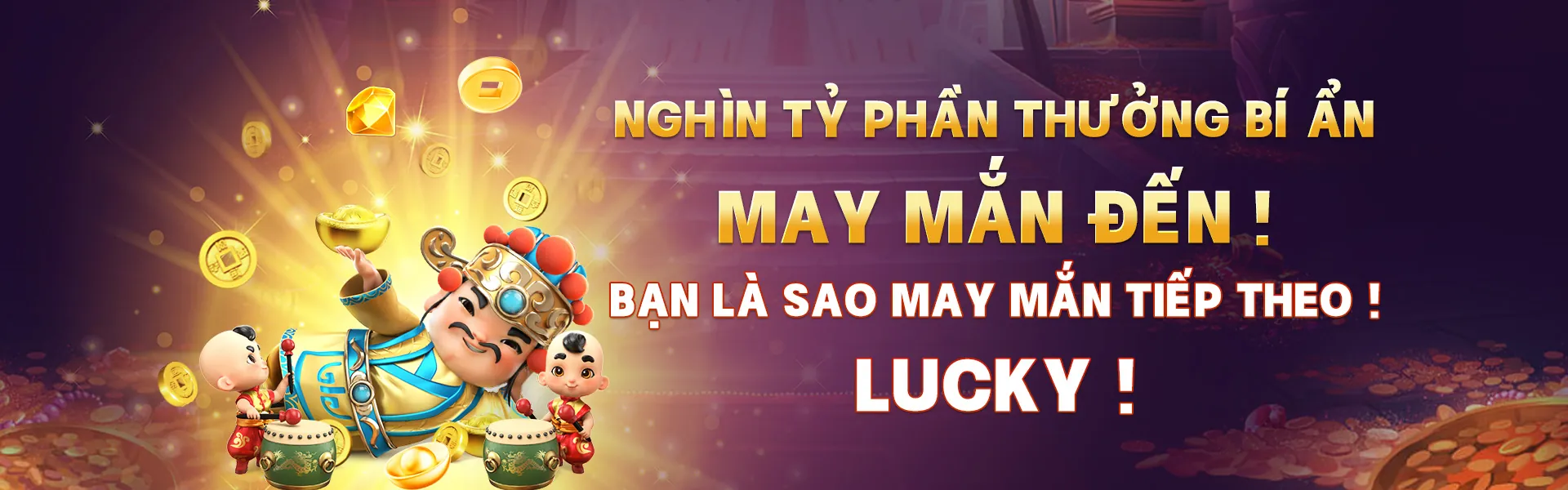 Hình ảnh chính của Blog HM888 Nổ Hũ với các biểu tượng may mắn và tiền vàng
